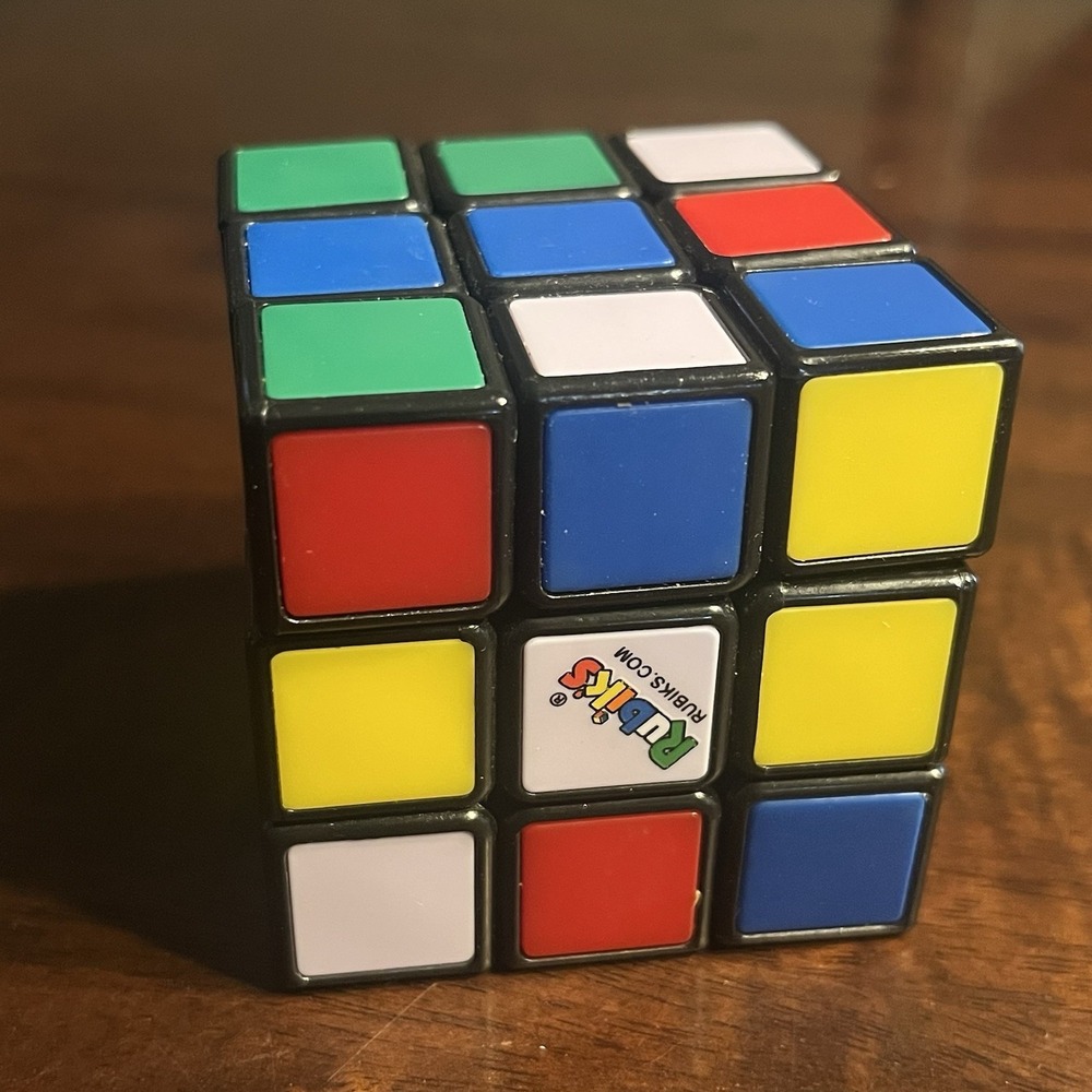 Official Rubik's Cube 3x3 Original Twisty Puzzle | Tiled No Stickers | Pre-owned